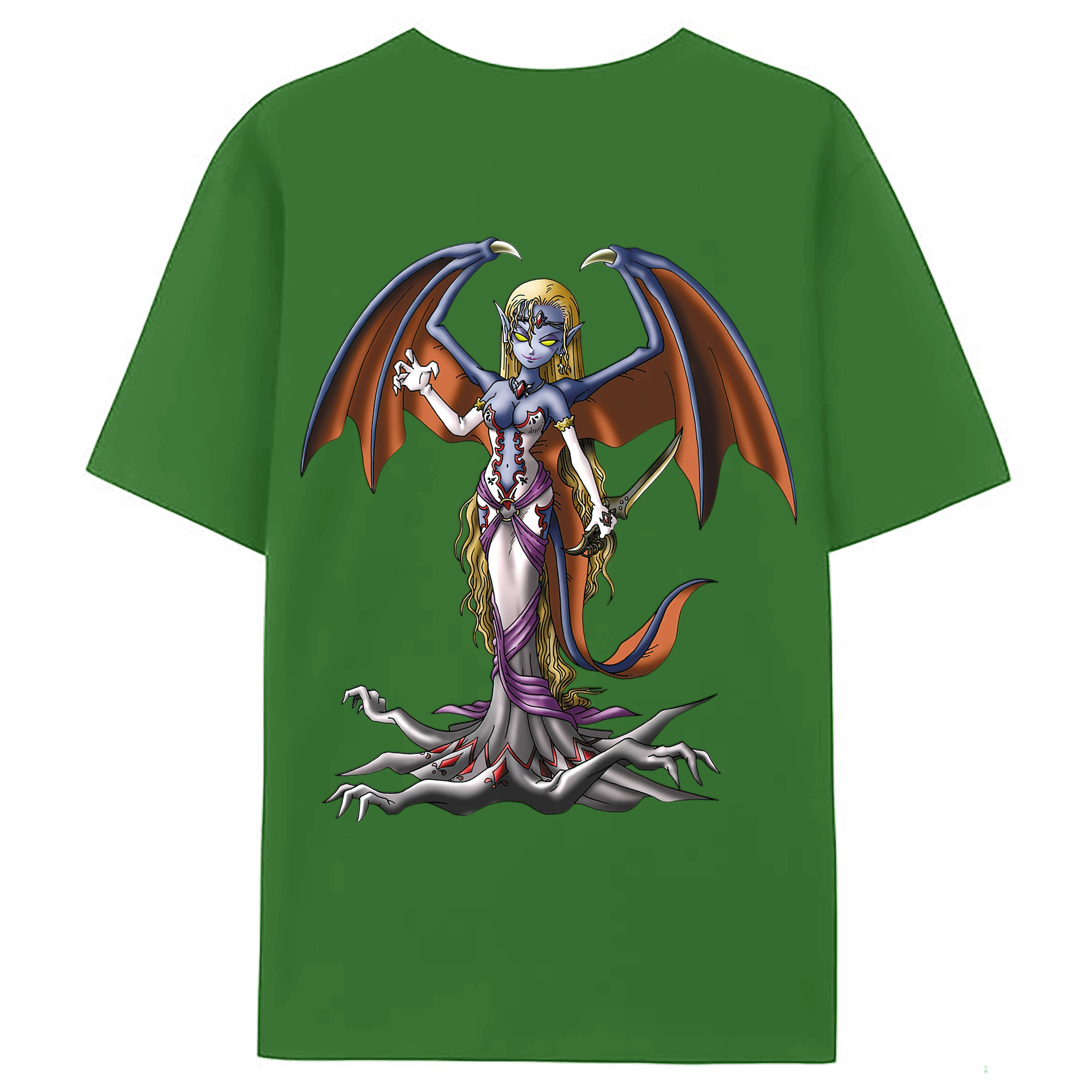 （画像用） ドラゴンクエスト Doragon Kuesuto Dragon Quest レディース半袖Tシャツ(バックプリント)